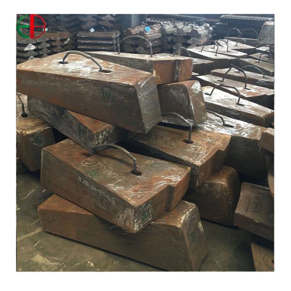 Water-toughened ball mill liner high manganese steel has a 30% toughness increase and better impact resistance after water-toughening
