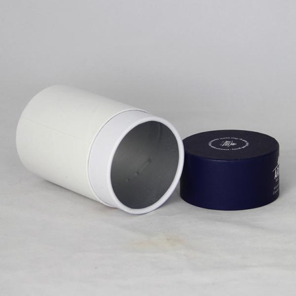 Tubo branco cilíndrico do papel do cartão da laminação matte para o empacotamento do presente