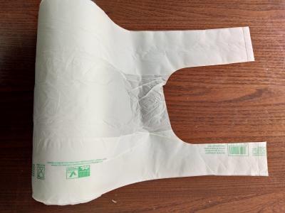 EN13432 Biodegradable Plastic Shopping Bags 22 + 12 X 50 Cm For Vegetable / Fruits