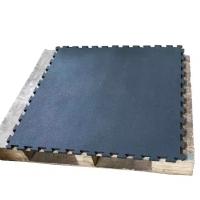 Custom Gym Rubber Floor Mat Outdoor Sports Double Surface Rubber Gym Mat Flooring Tiles
