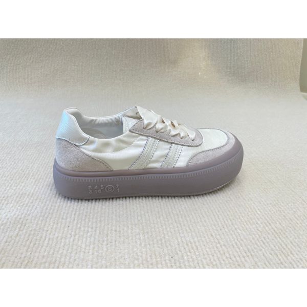 ODM White Satin Espadrilles Sneakers Soft Soled And Fashion Silk Ribbon