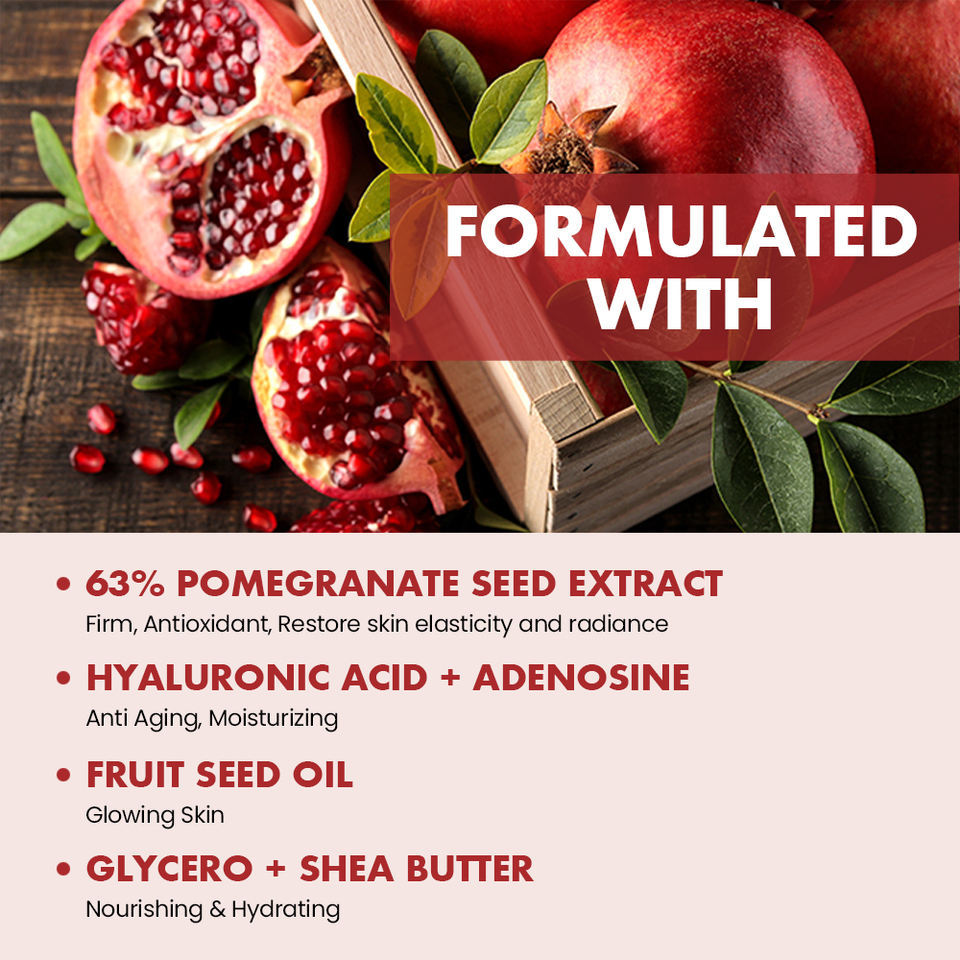 OEM ODM Brand Natural Pomegranate Skin Care Set Whitening and Brightening essence Blood Clear Brightening Skin Facial Moisturizing Cream Day and Night face cream Moisturizing Cream Cleanser