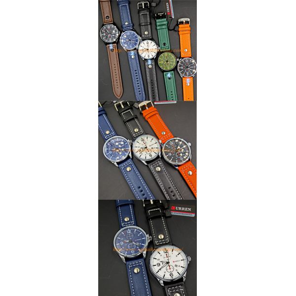 CS Watch Blue Black Orange Army Watch Stainless Steel Back Watch Quartz Analog Watches Man