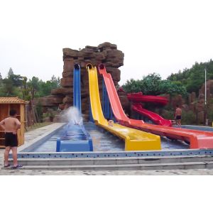 High Speed Slide / Adult Water Plastic Slide for Adventure Water Park / Customized Water Slide