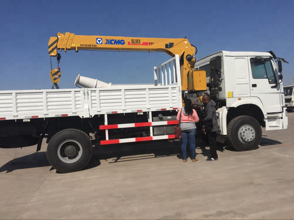 Le mini camion de 5 tonnes 4x2 a monté la grue hydraulique, châssis télescopique de la grue mobile ZZ116M4611W