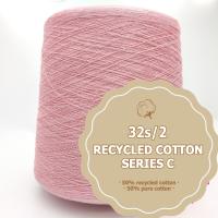 Chandail réutilisé tricoté à la main d'écharpe de laine de la série 60NM de fils de coton