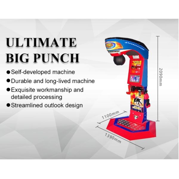 Ultimate Big Punch Electronic Boxing Arcade Game Machine For Entertainment