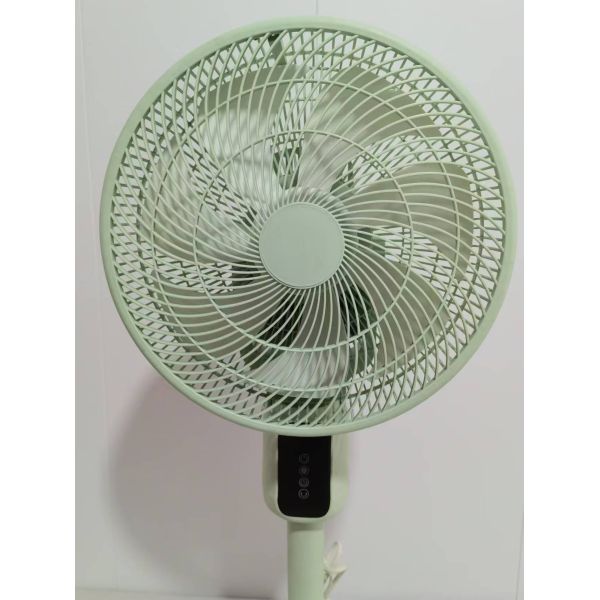 Automatic Shaking Head Circulation Fan 12 inch LED Display Vertical Floor Cooling Fan