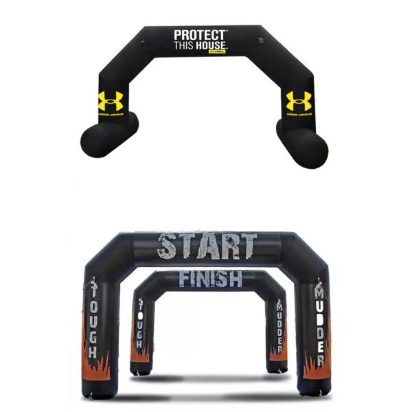 Наружное мероприятие Дисплей Custom Print Водостойкий Старт Добро пожаловать Финиш Врата Гонка Спорт Воздушные надувные арки