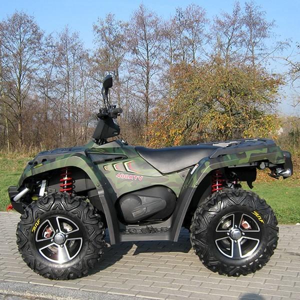 Oil Cooled 400cc Four Wheel Atv Double / Single A - Arm With Aluminum Rim Electric Shift