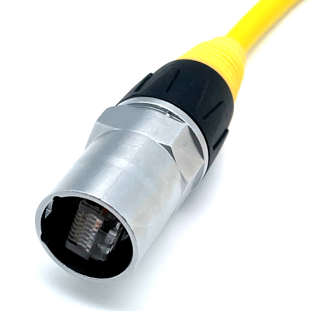 RJ45 водонепроницаемые кабели Металлический соединитель Мужской разъем Ethernet-соединитель Разъем сетевого расширительного кабеля