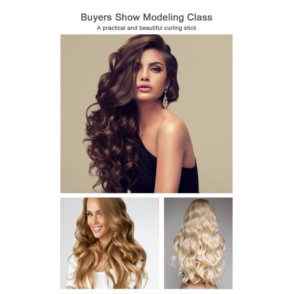 75W PTC Hair Curling Wands Ceramic Hair Salon Styling Tool Hair Curling Wands