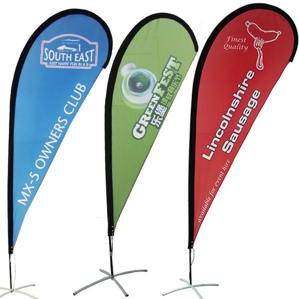 65g fabric Teardrop Beach Flag , Aluminum Pole Advertising Feather Flags