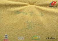 Super Soft Mustard Yellow Velvet Upholstery Fabric For Baby Blanket / Home Textile