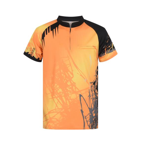 Men'S Sublimation Embroidered Dart Tournament Shirts Polo Jersey Breathable