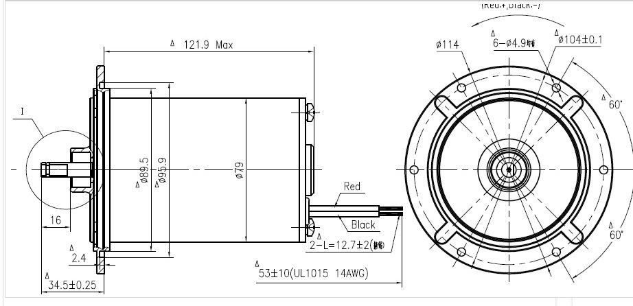 мотор водяной помпы 24v 10-150W электрический сверхмощный для насосов очистки сточных вод