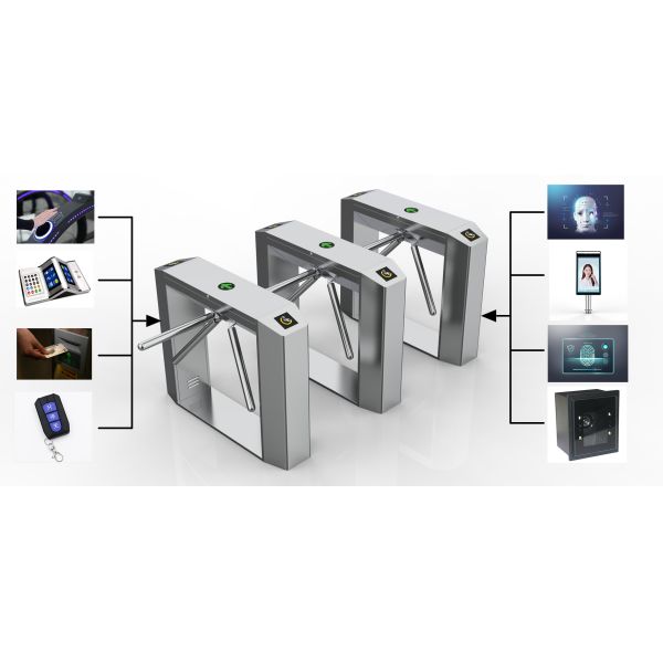 Face Recognition Tripod Turnstile Gate High Performance 550mm Passage