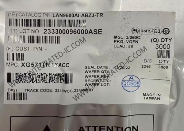 LAN9500AI-ABZJ Ethernet IC Single Chip High-Speed USB 2.0 To 10/100 Ethernet Controller