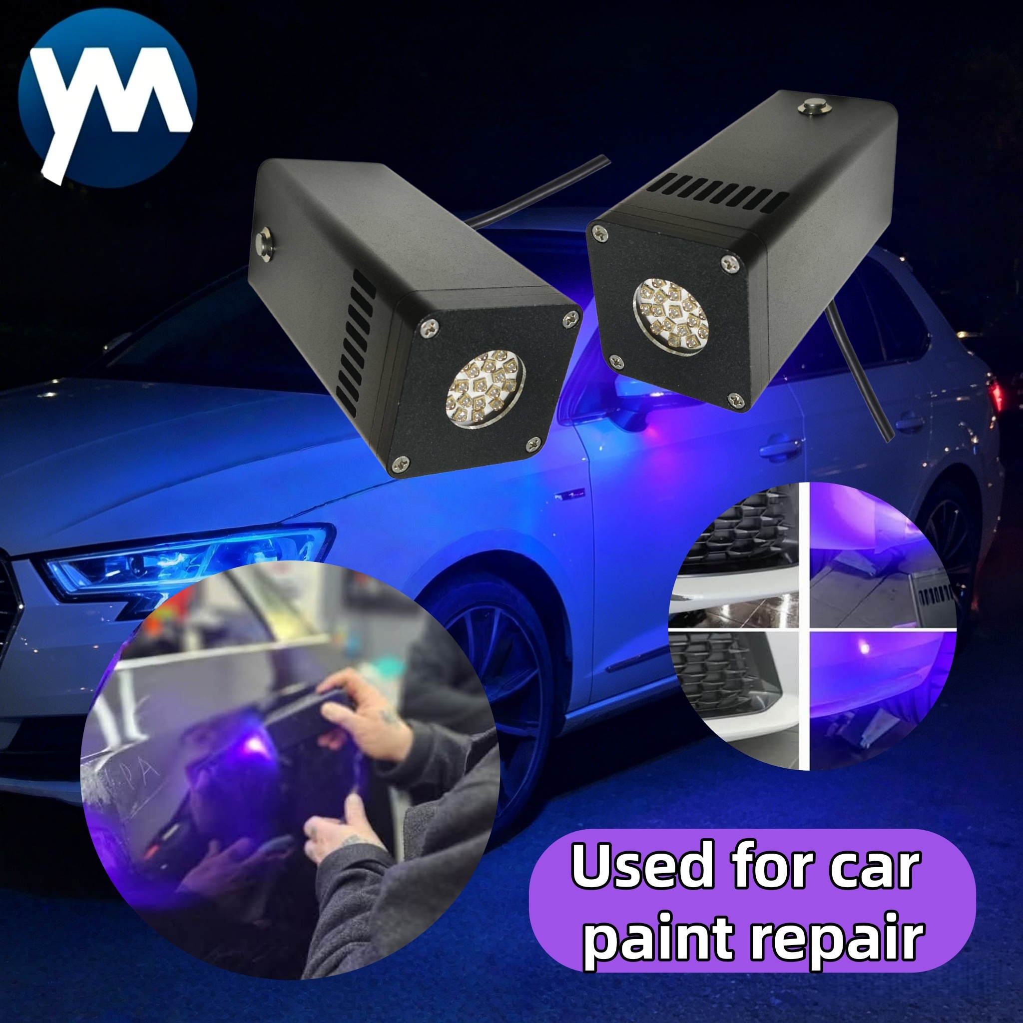 LED UV Lights 50W UV Portable Flashlight Lamp for Manufacturer Custom Car Paint