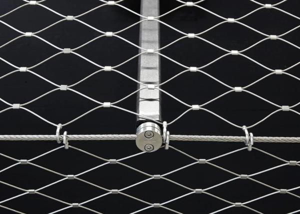 Flexible Stainless Steel Architectural Mesh Corrosion Resistant For Railings