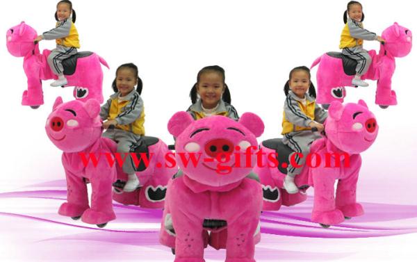 Amusement rides electric riding plush toy ride battery animal car exporter