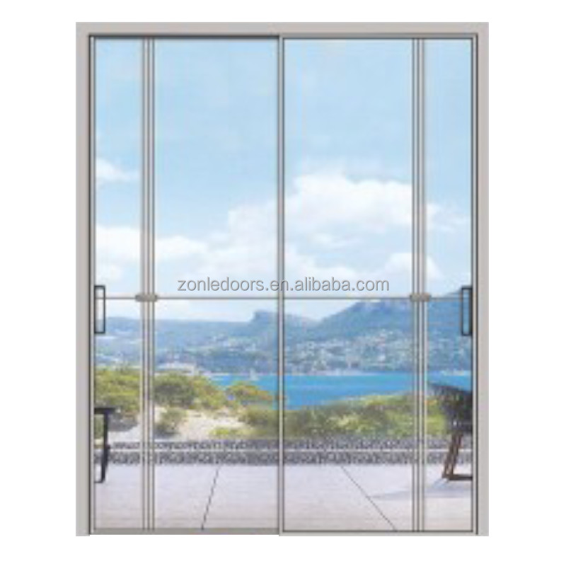 Hidden Shower Room Solid Wood Door Hinged With Aluminum Metal Frame Invisible Wall Door