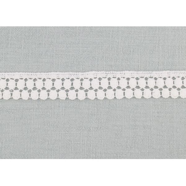 Белым вышитая гипюром отделка шнурка хлопка отделки шнурка органическая швейцарская для лифчика