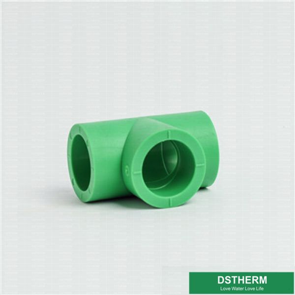 Pn20 Round Ppr Equal Tee 20 - 160 Mm Smooth Surface For Water Supply System