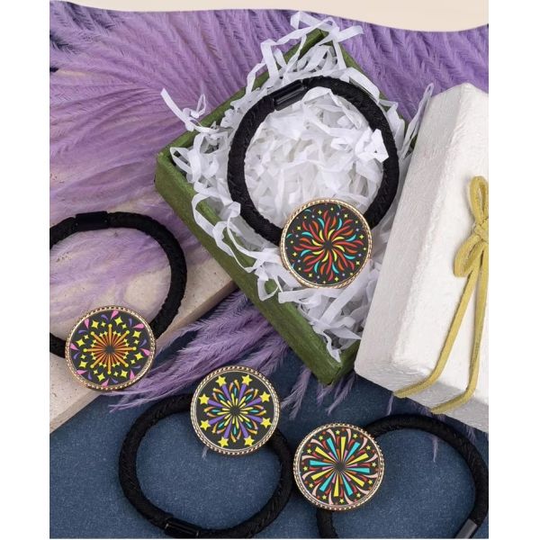 Personalized Blank Sublimation Hair Ties DIY Heat Transfer Elastic Headbands For Women Gift