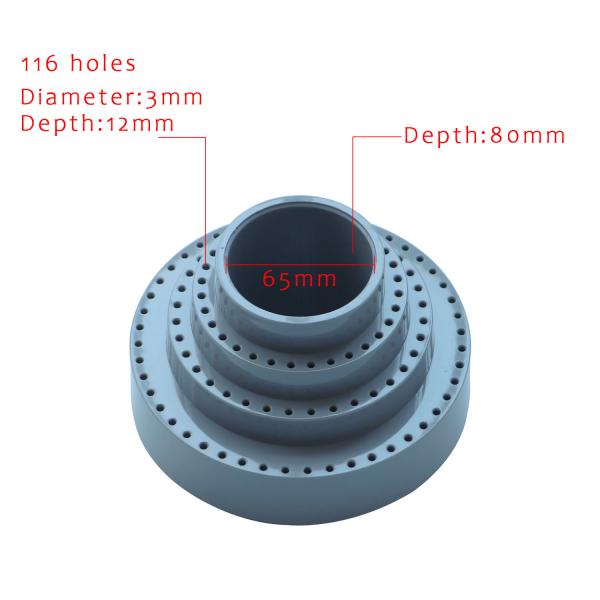 Rotating Round Shape Jewelry Empty Drill Bit Storage Case 170*95mm