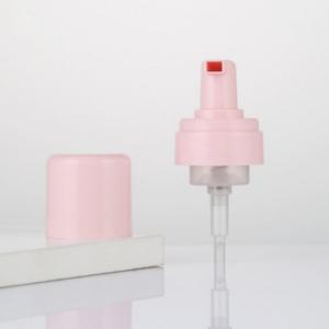 Pompe distributrice en mousse plastique rose 42mm 43mm, personnalisable
