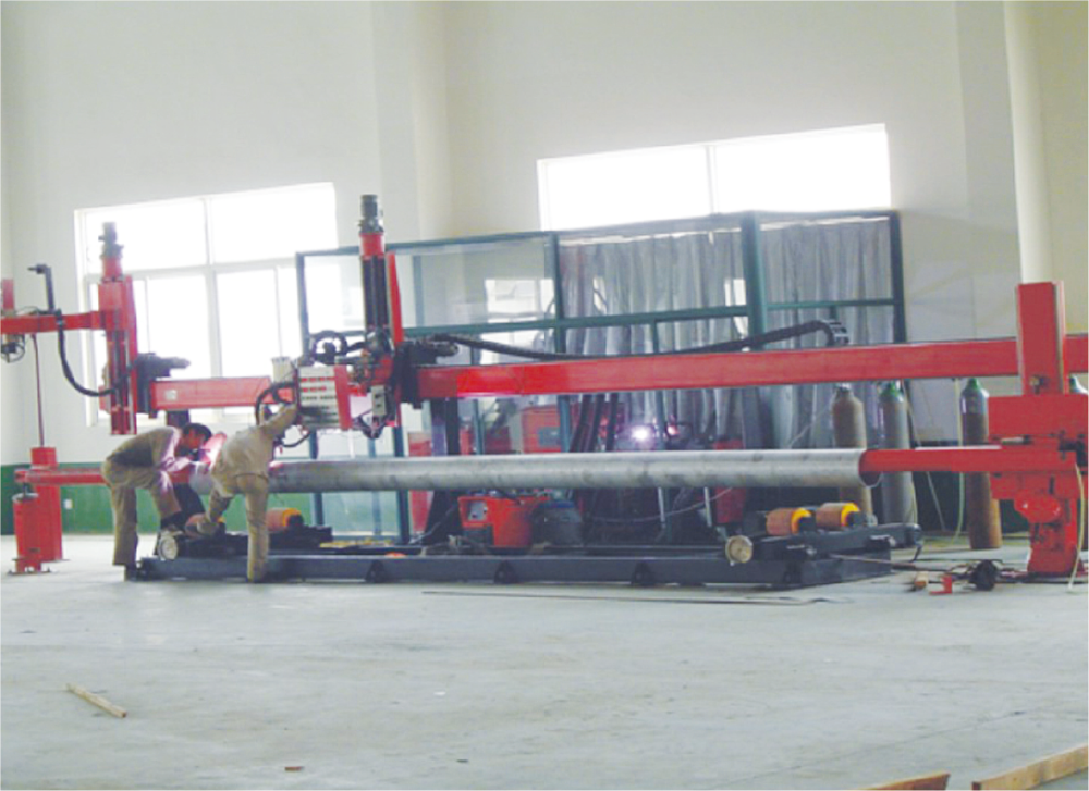 Sistema de soldadura de tuberías con costura de acero inoxidable de gran diámetro