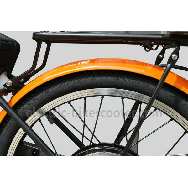 CE 24 Inch Pedal Assist Electric Bike , Womens Pedal Assist Bike 36V Brushless Motor V Brake