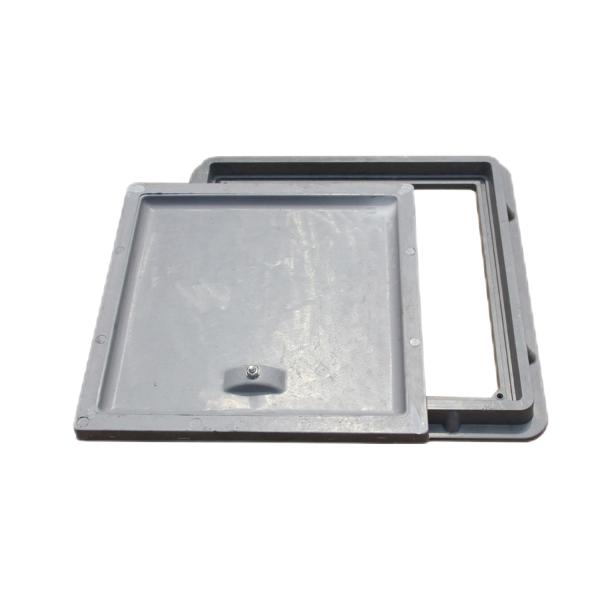 En124 Resin Hinged SMC Manhole Covers Square Fiberglass Composite Man Hole Cover