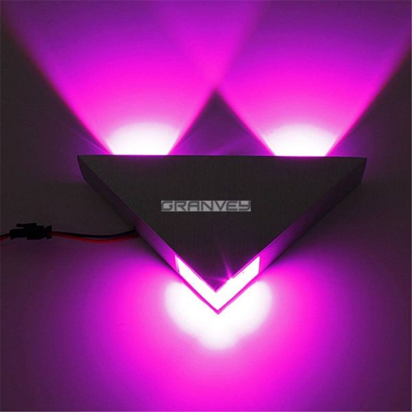 3W Aluminum LED Wall Sconce Indoor , Up And Down Interior Wall Lights Decorative Lamps