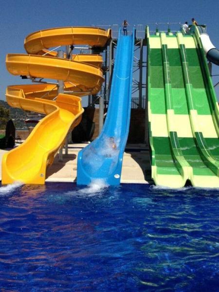 Water Fun Sports Amusement Park Kids Playground Equipment Tube Fiberglass Slide