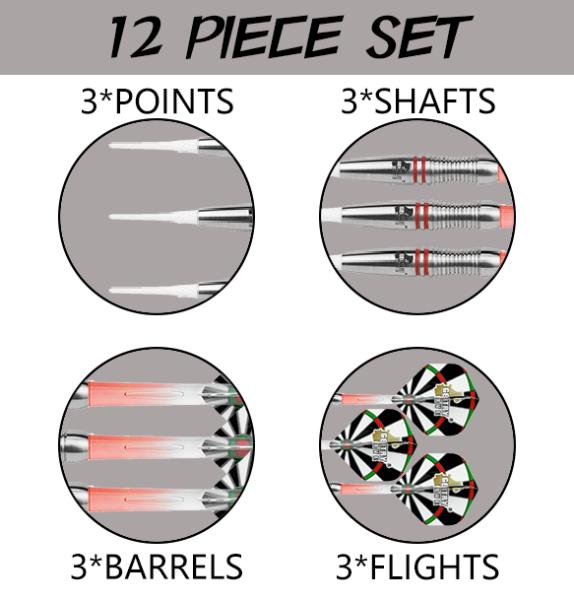 Gentry Live Darts No.5 80% Tungsten Darts Set 16g