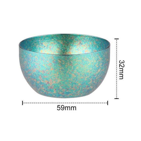 Eco - Friendly Titanium Double Wall Cup Ice Flower Heat Insulation Tea Set