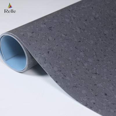 Hotel Sponge PVC Heterogeneous Vinyl Glue Down PVC Flooring 2.6mm Thickness