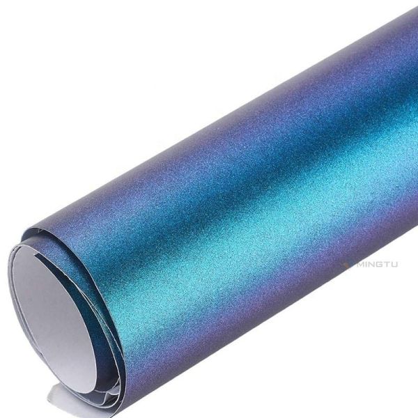 Mingtu Matt Car Wrap Vinyl Film Tesla Model3 Car Change Color Film in Purple Wrap Film