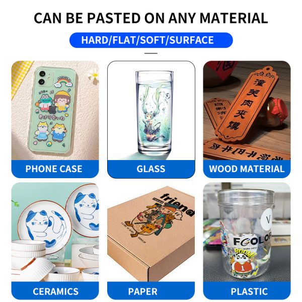 FCOLOR A2 & A3 UV DTF Printer All-in-One Roll-to-Roll DIY Sticker Design for Glass/Cup/Tumbler with Manufacturer's UV Ink