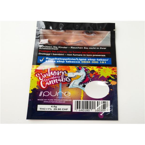 Stand Up Aluminum Foil Bags For Rhino 7 Swag Platinum 15000 Pill Packaging