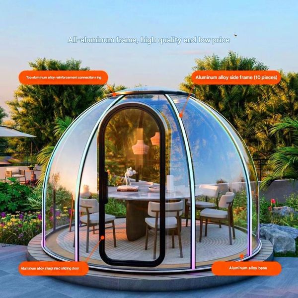 Outdoor Terrace Check Out The Vacant Rooms PC Endurance Board Spherical Flame Retardant Bubble House
