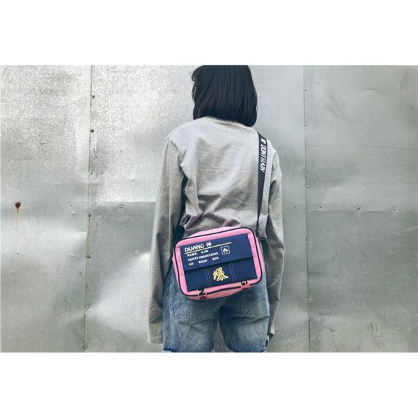 New men's and women's polyester waterproof shoulder bag slung personality street fashion bag