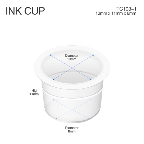 Plastic Disposable Tattoo Ink Cups S M L Ink Caps For Tattooing