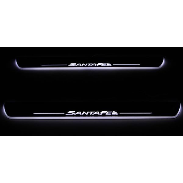Hyundai SantaFe IX45 LED light car door sill scuff plate China wholesale