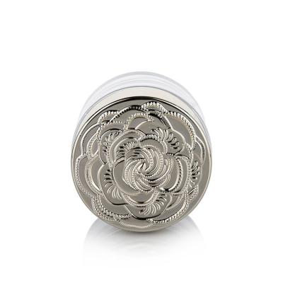 35g Oval Shape Transparent Clear Plastic Bottle With Silver Lid For Empty Cream Jar