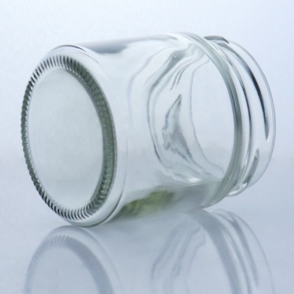 Botella de vidrio de licor mini transparente de 120 ml para vodka whisky ron ginebra brandy miel leche