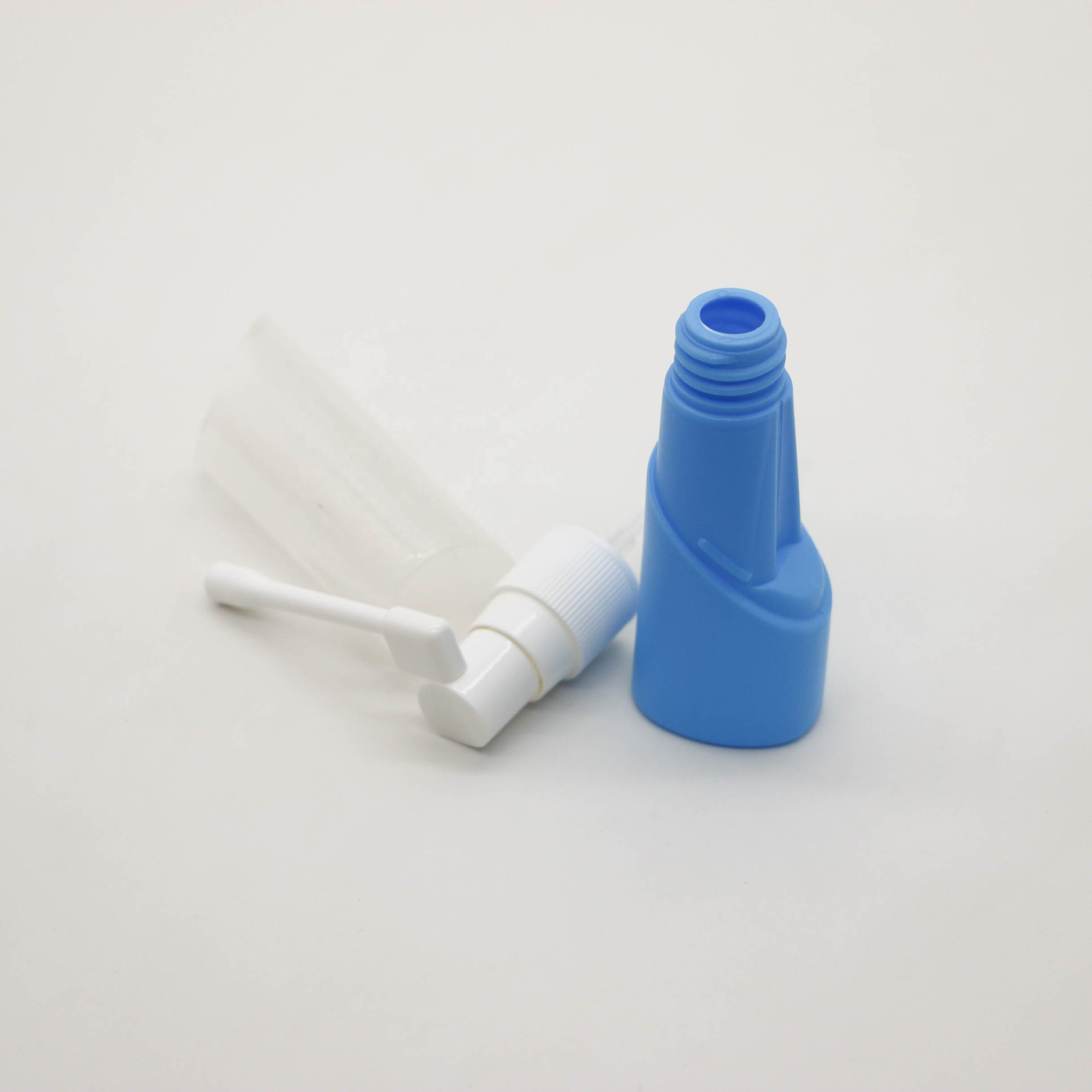Bouteille à pulvérisation orale en plastique nasal long en HDPE de 30 ml Bouteille rechargeable en plastique durable