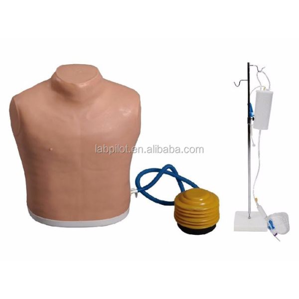 Medical Science Chest Tube Manikin for Tension Pneumothorax Decompression Training Model